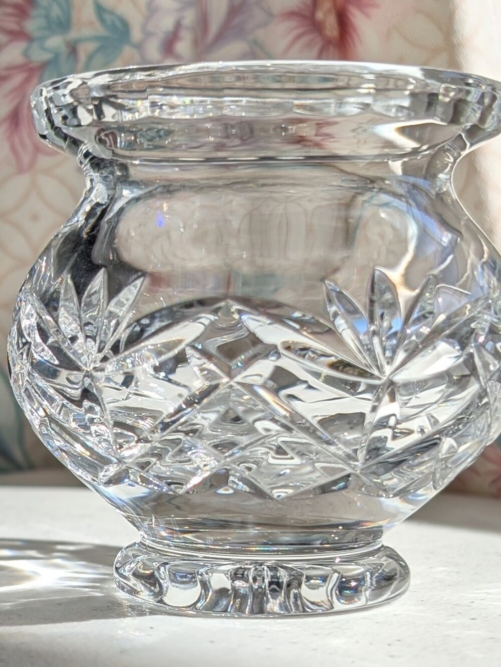 Votive Candle Holder Clear Honour Crystal 24% Leaded Made In Slovenia